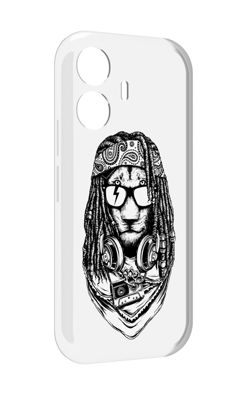 

Чехол MyPads дреды льва для Vivo Y77E / Vivo iQOO Z6 Lite, Прозрачный, Tocco