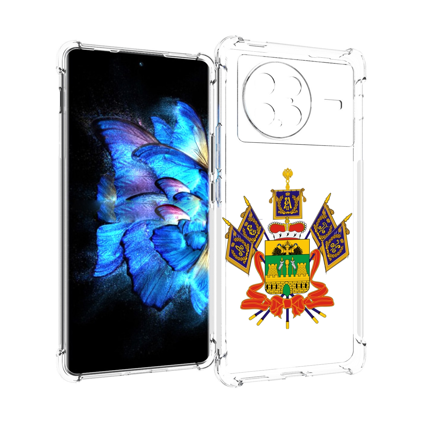 

Чехол MyPads герб-краснодарскии-краи для Vivo X Note 5G, Прозрачный, Tocco