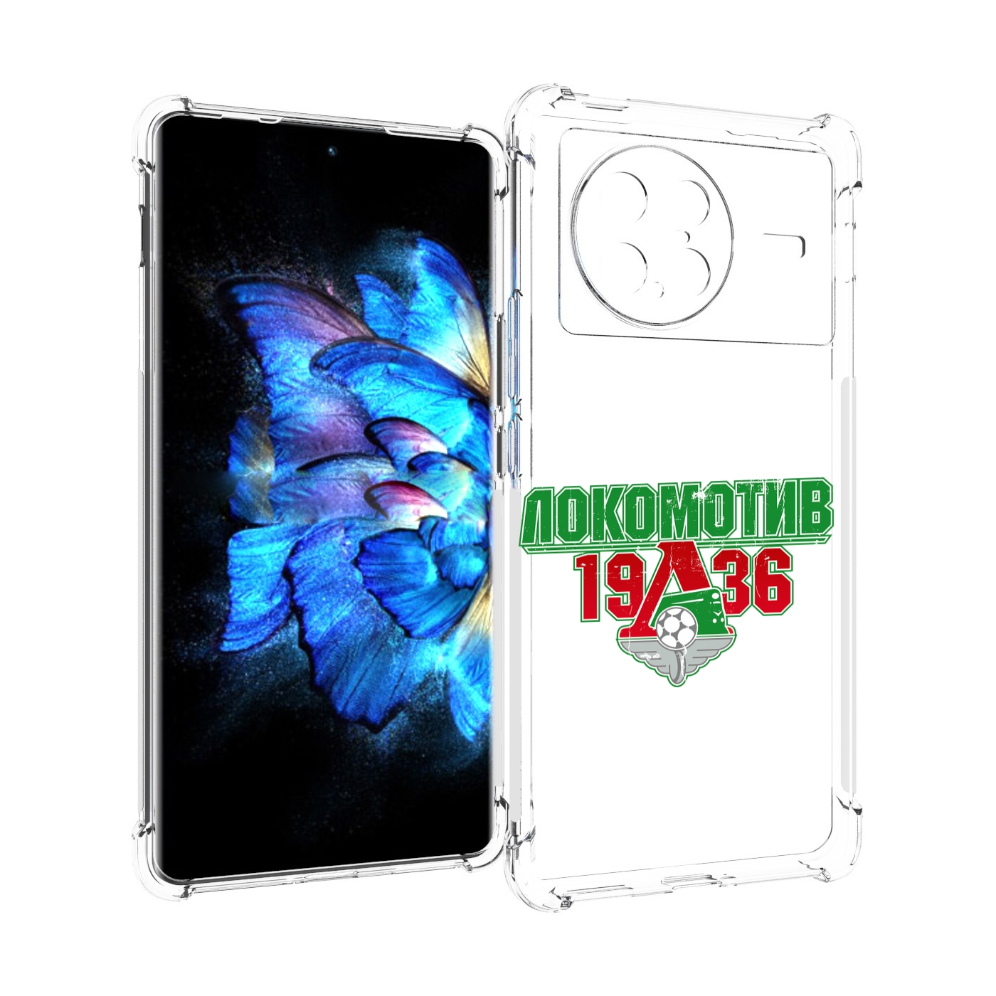 

Чехол MyPads ФК локомотив 1936 для Vivo X Note 5G, Прозрачный, Tocco