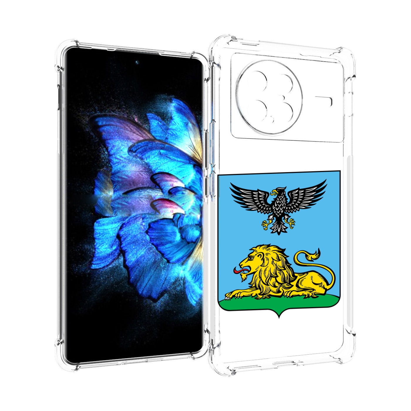 

Чехол MyPads герб-белгородскои-области для Vivo X Note 5G, Прозрачный, Tocco