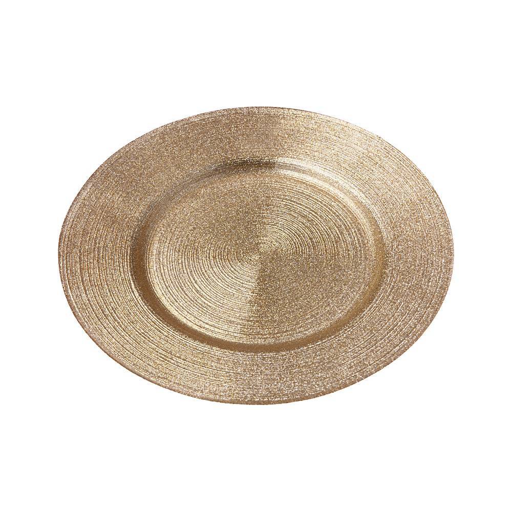 

Тарелка AKCAM Miracle Gold shiny, диаметр 21см, стекло (339-077_), Золотистый