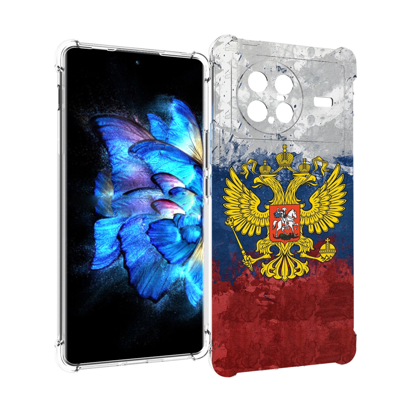 

Чехол MyPads герб-России для Vivo X Note 5G, Прозрачный, Tocco