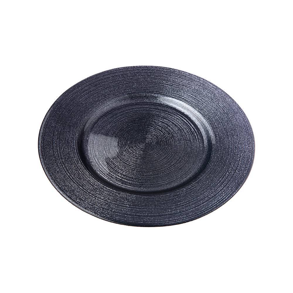 

Набор из 6 штук Тарелка AKCAM Miracle Black Shiny, 21см, стекло (339-073/6)