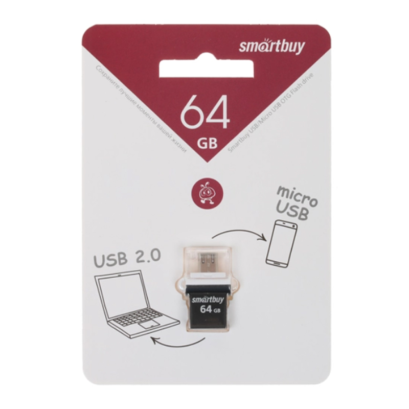 

Флешка SmartBuy 64 ГБ (SB64GBPO-K)