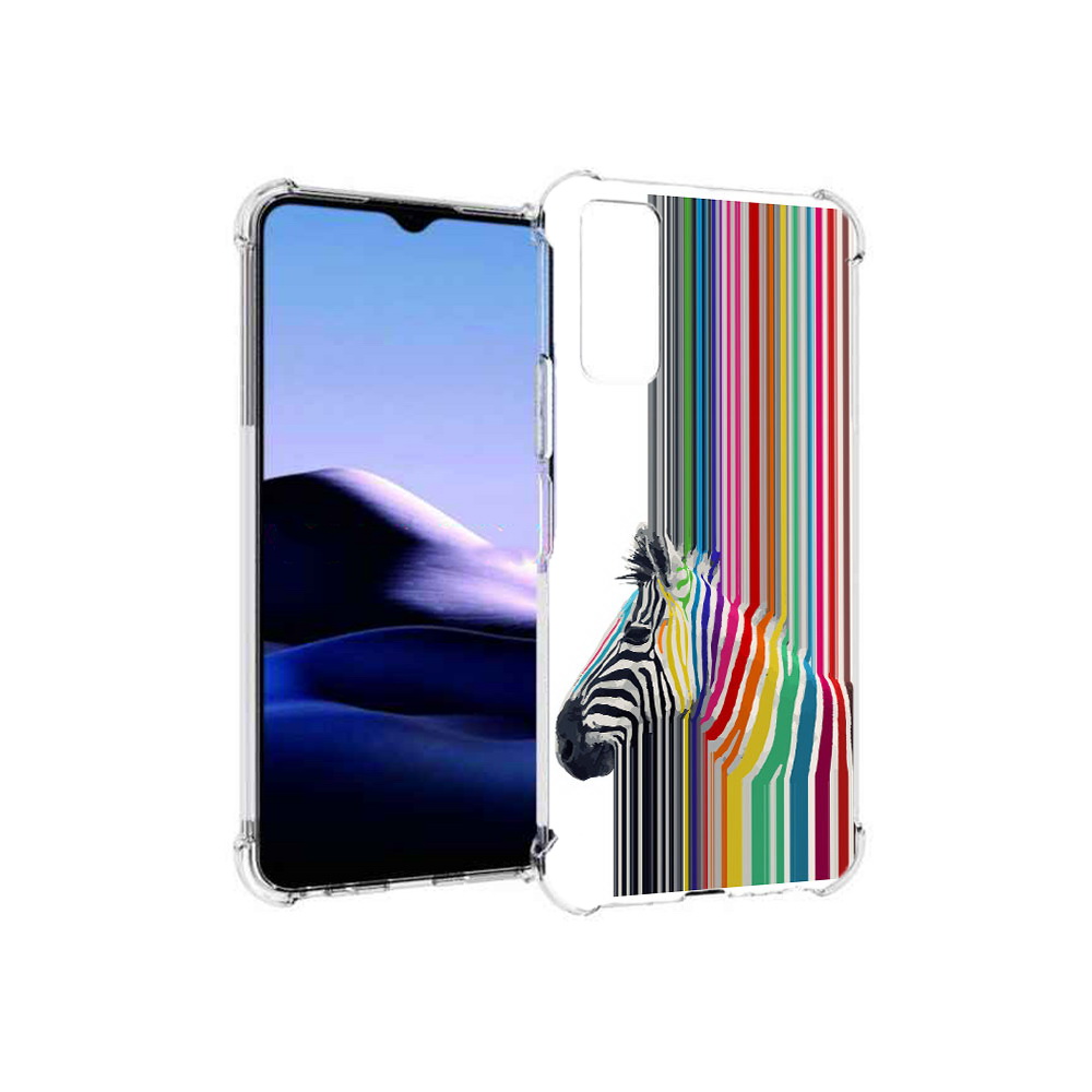

Чехол MyPads Tocco для Vivo Y20 радужная зебра (PT154038.379.565), Прозрачный, Tocco