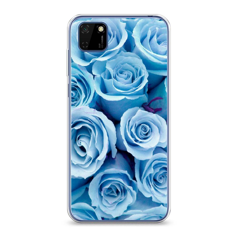 

Чехол Awog на Huawei Y5p "Лазурные розы", Голубой, 6103750-8