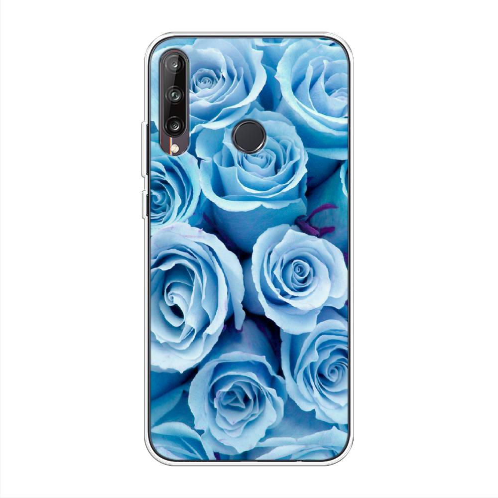 фото Чехол awog "лазурные розы" для huawei p40 lite e