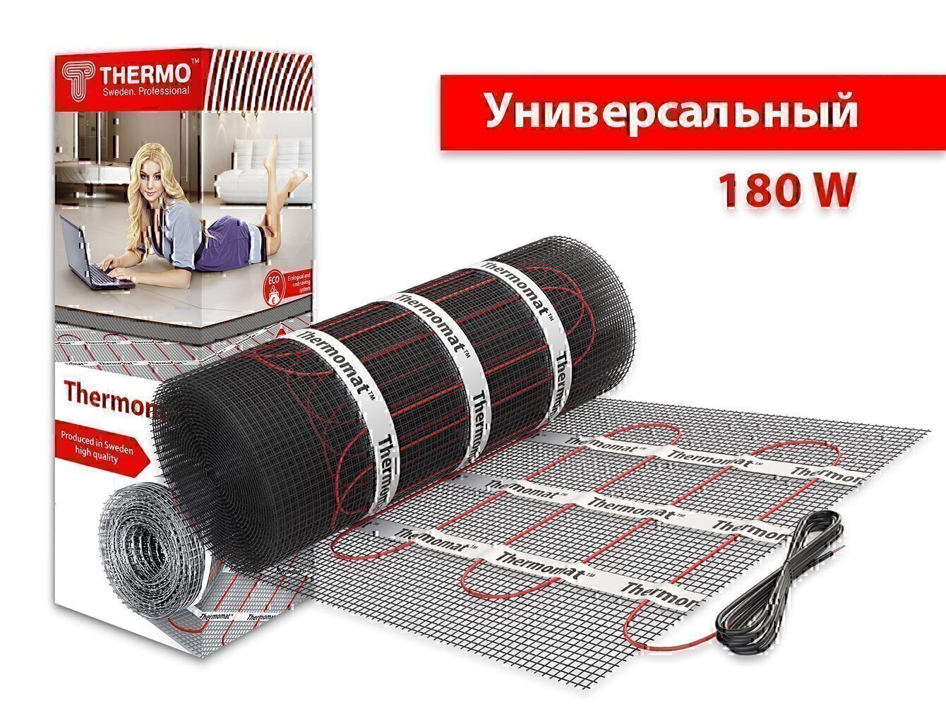 

Комплект теплого пола Thermo Thermomat TVK 180 8м2 без регулятора