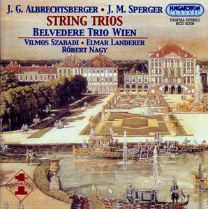 

ALBRECHTSBERGER: String Trios Op.9 Nos 1-3. / Belvedere Trio Wien., 1 CD