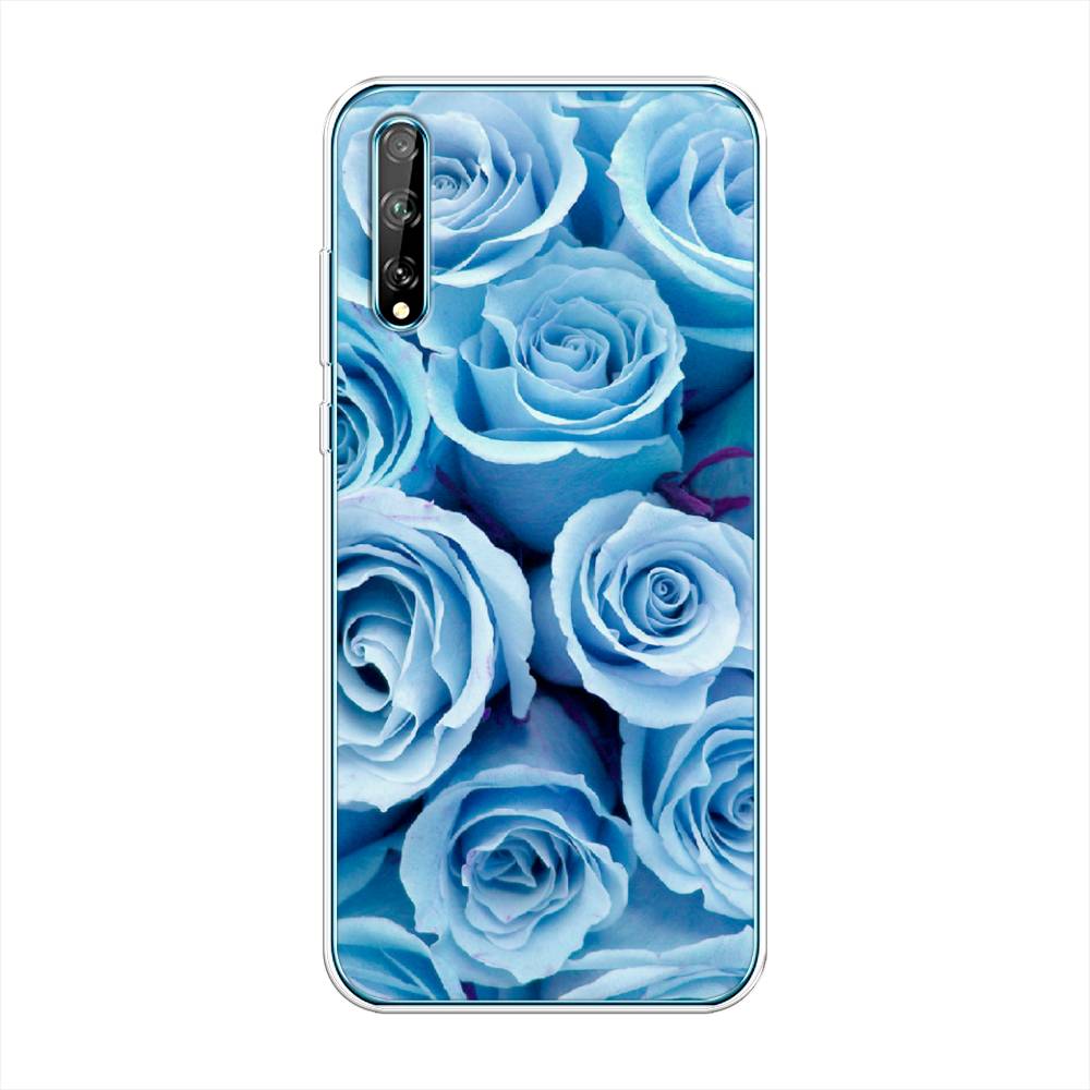 

Чехол Awog на Huawei P Smart S "Лазурные розы", Голубой, 6103550-8
