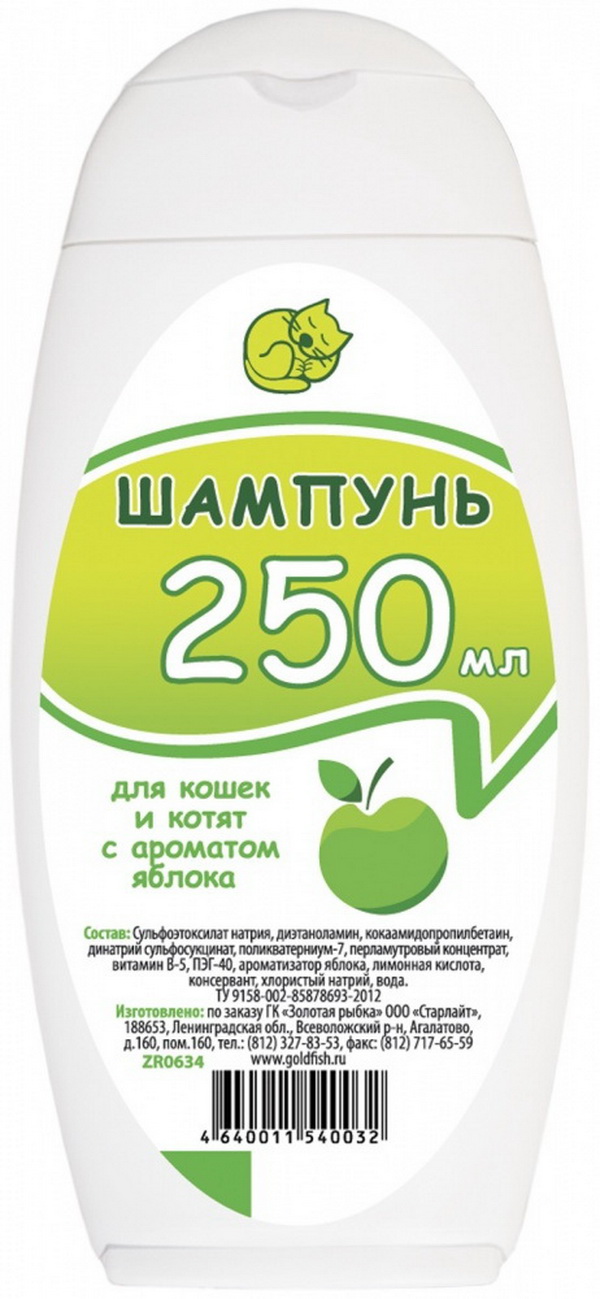 

Шампунь с ароматом Яблока для кошек и котят 250мл 115 2 шт, Шампунь с ароматом Яблока для кошек и котят 250мл 115 (2 шт)