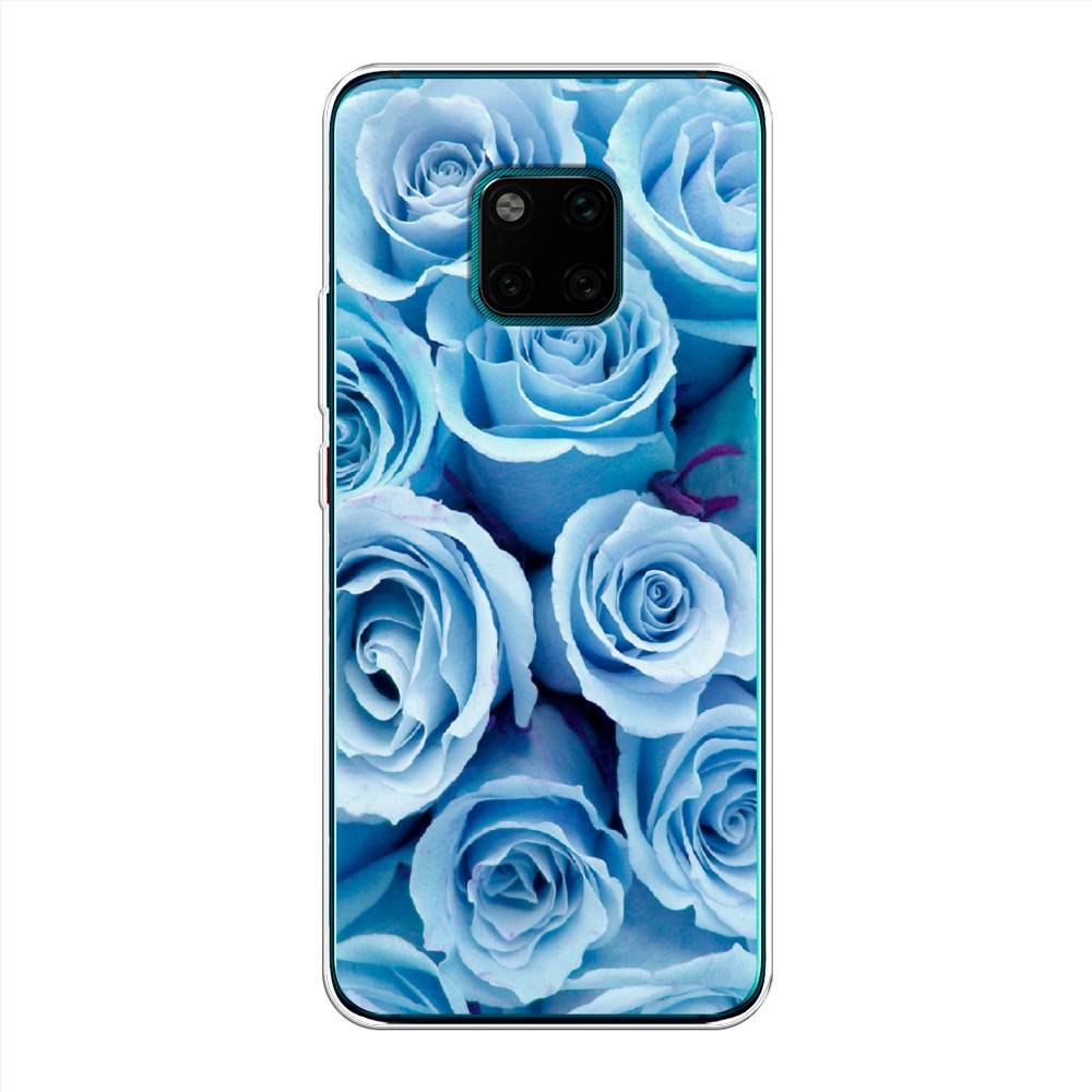 

Чехол Awog на Huawei Mate 20 Pro "Лазурные розы", Голубой, 67050-8