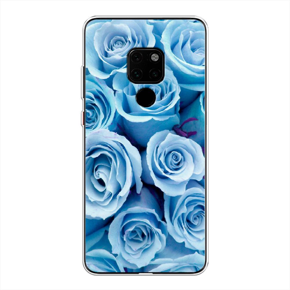 

Чехол Awog на Huawei Mate 20 "Лазурные розы", Голубой, 66850-8
