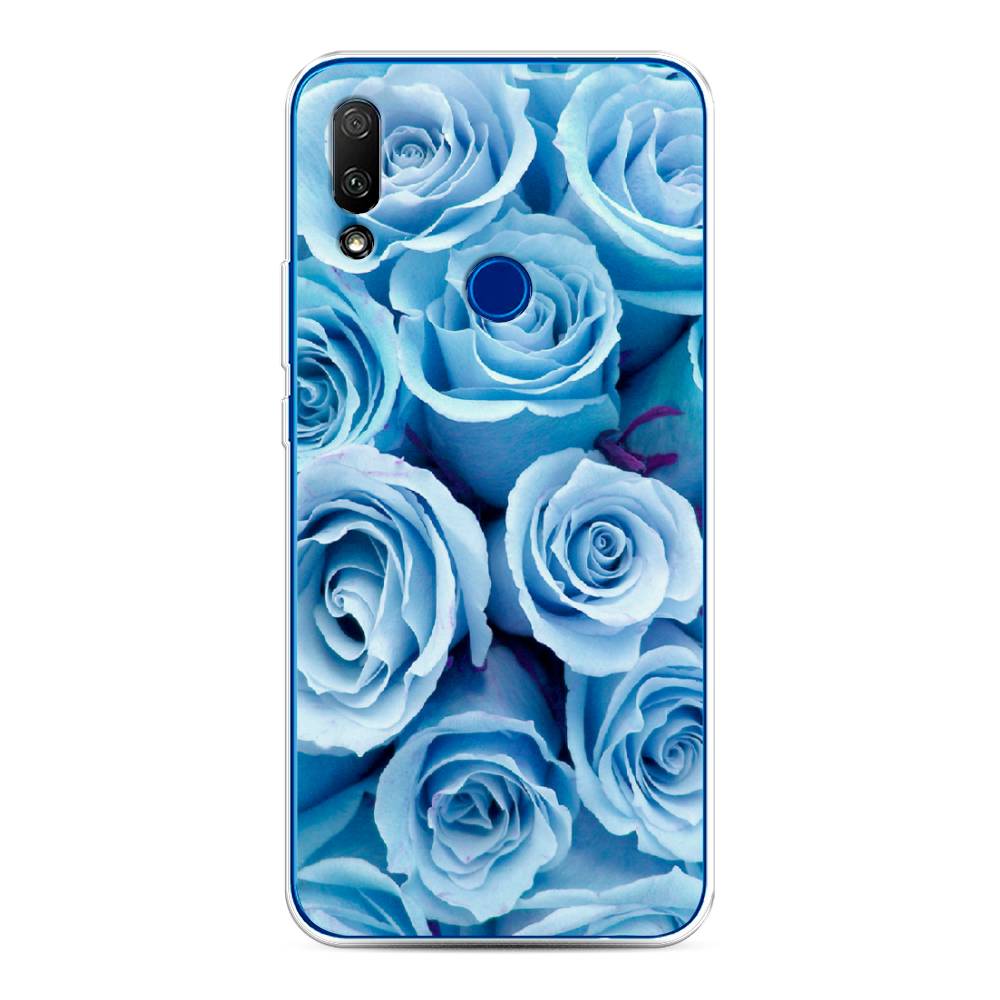 

Чехол Awog на Honor 9X "Лазурные розы", Голубой, 69950-8