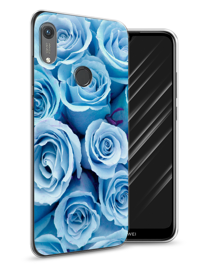 

Чехол Awog на Honor 8A (8A Pro/Prime) "Лазурные розы", Голубой, 68750-8