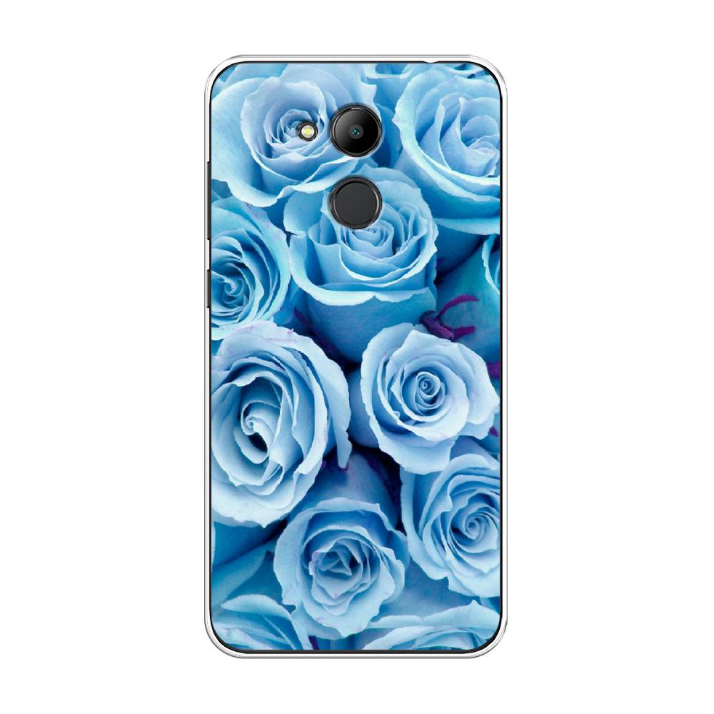 

Чехол Awog на Honor 6C Pro "Лазурные розы", Голубой, 63850-8