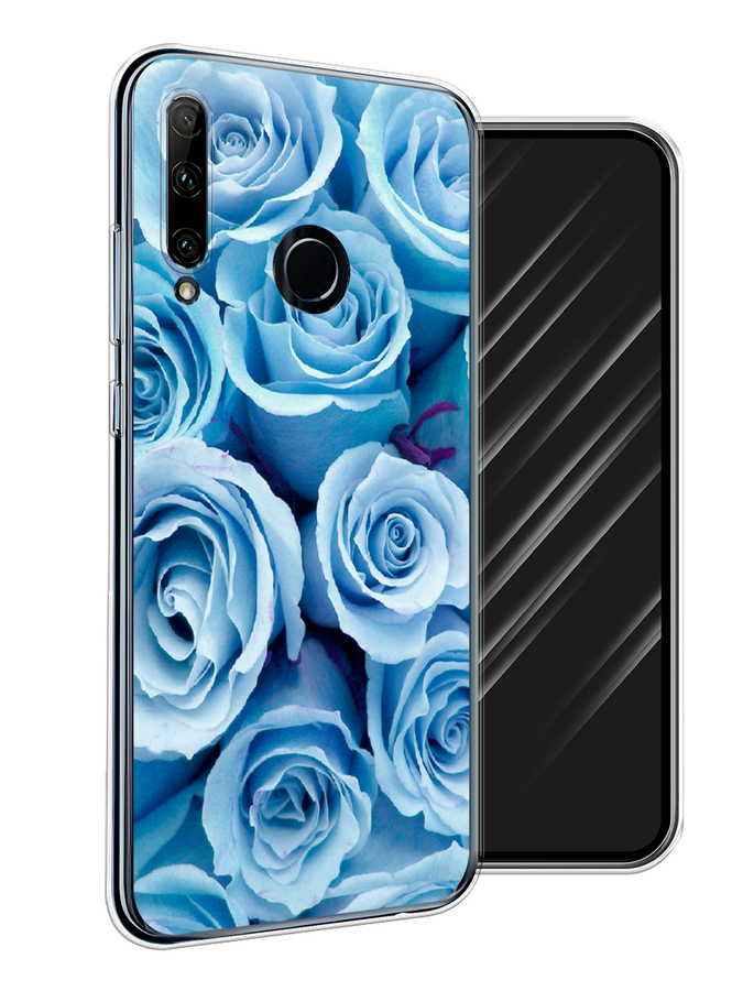 

Чехол Awog на Honor 20 Lite 2019 "Лазурные розы", Голубой, 68950-8