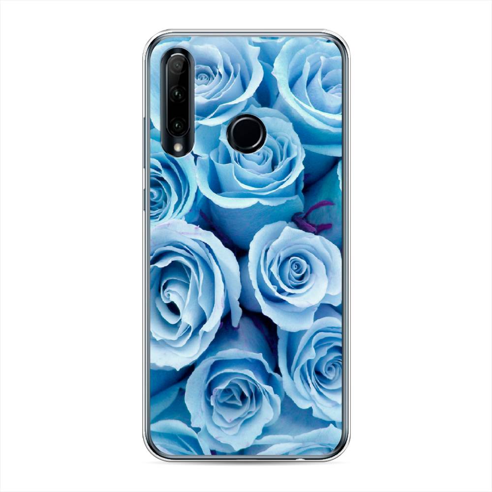 

Чехол Awog на Honor 10i "Лазурные розы", Голубой, 68850-8