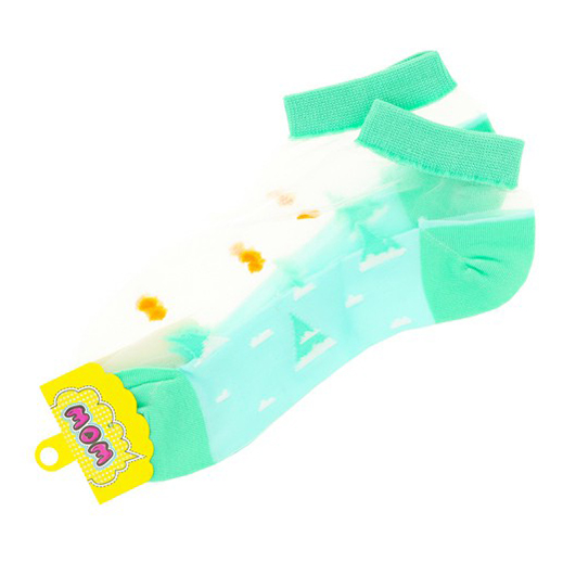 

Следки женские Socks зеленые, Зеленый