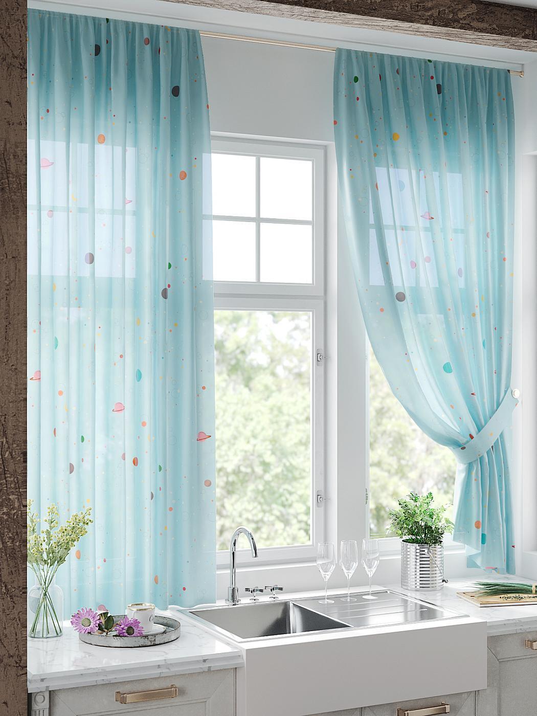 

Комплекты штор AT HOME Ферневист высота 180 см, ширина 150 см, Розовый, 930705