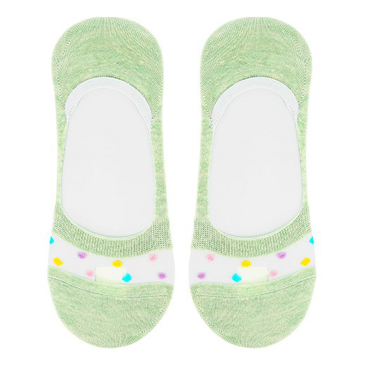 

Следки женские Socks зеленые, Зеленый