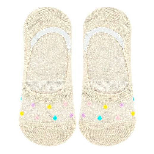 

Следки женские Socks бежевые, Бежевый