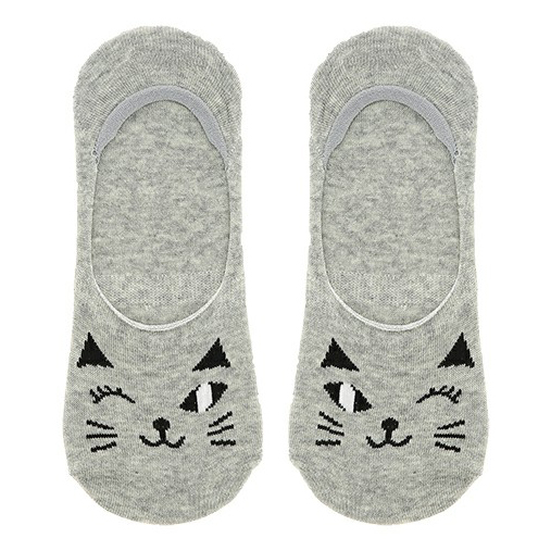 

Следки женские Socks серые, Серый