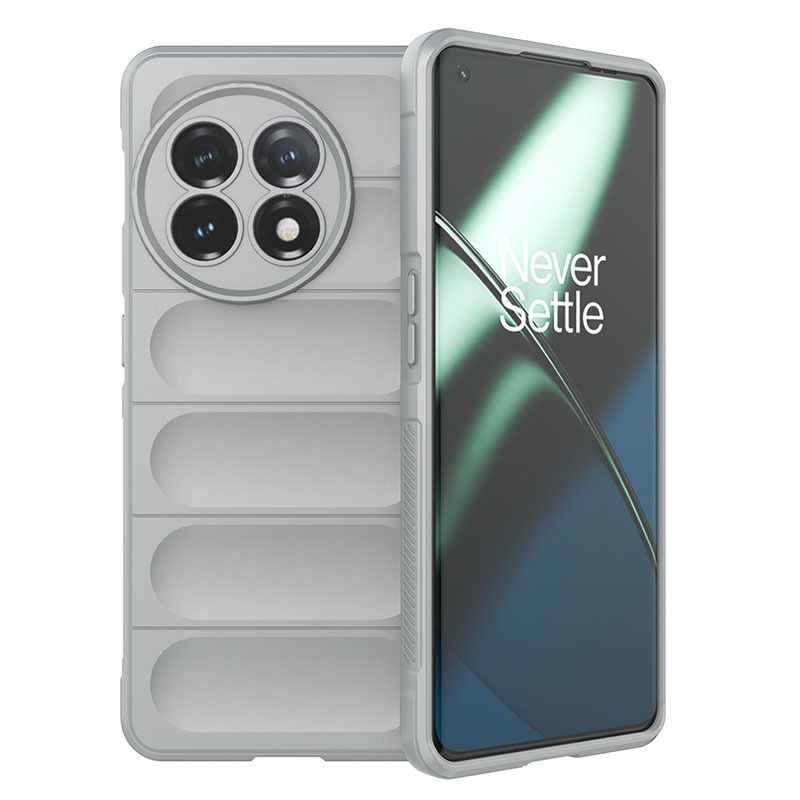 

Противоударный чехол Flexible Case для OnePlus 11, светло-серый, Flexible Case