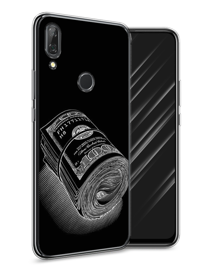 

Чехол Awog на Huawei P Smart Z "Кубышка денег", Черный;серебристый, 69450-5