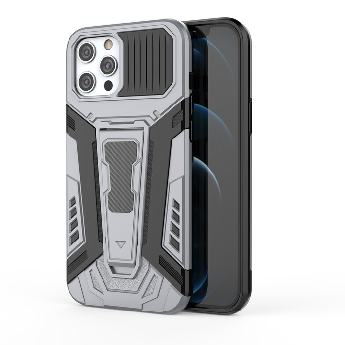 

Противоударный чехол Hammer для Apple iPhone 12 Pro Max, серый, Hammer