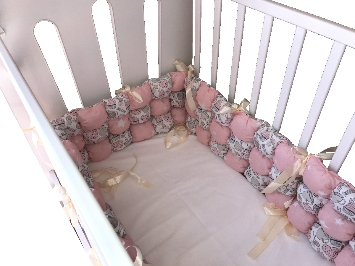 

Бортик в кроватку KERTEX KITTY PINK Бонбон, 6 предметов