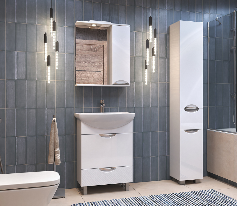 

Мебель для ванной Vigo Callao 60 2 ящика, Белый, Callao 60 2 ящика