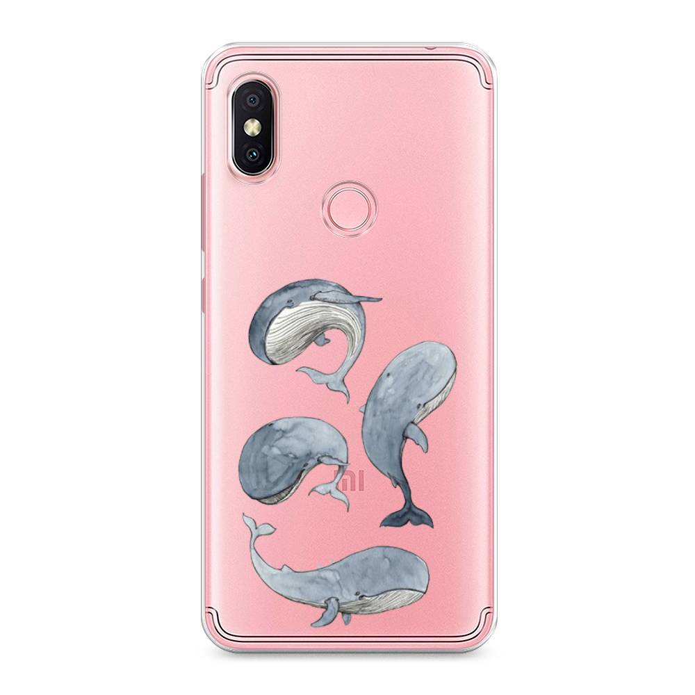 

Чехол Awog на Xiaomi Redmi S2 (Redmi Y2) "Киты", Разноцветный, 33650-1