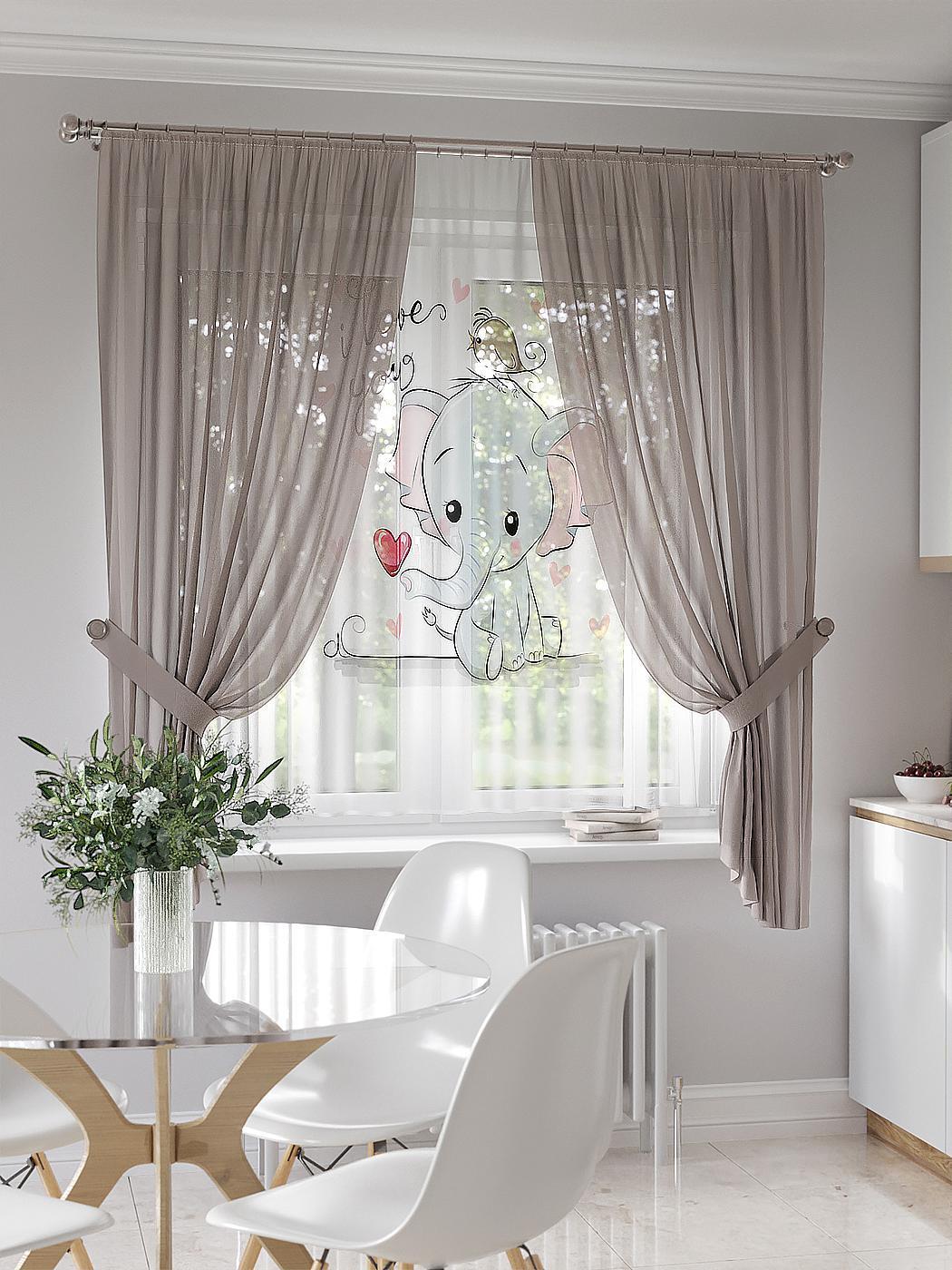 

Комплекты штор AT HOME Кимнекрис высота 180 см, ширина 145 см, Бежевый, 550153