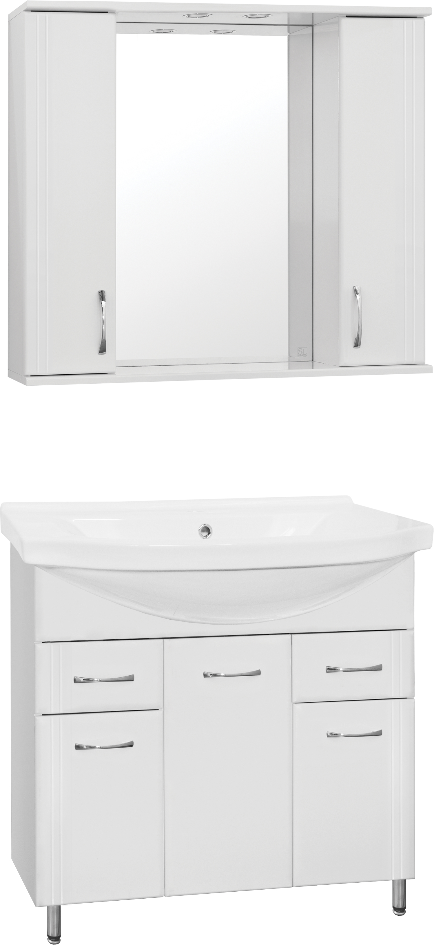 

Мебель для ванной Style Line Эко Стандарт №26 90 белая, Белый, Эко Стандарт №26 90 белая