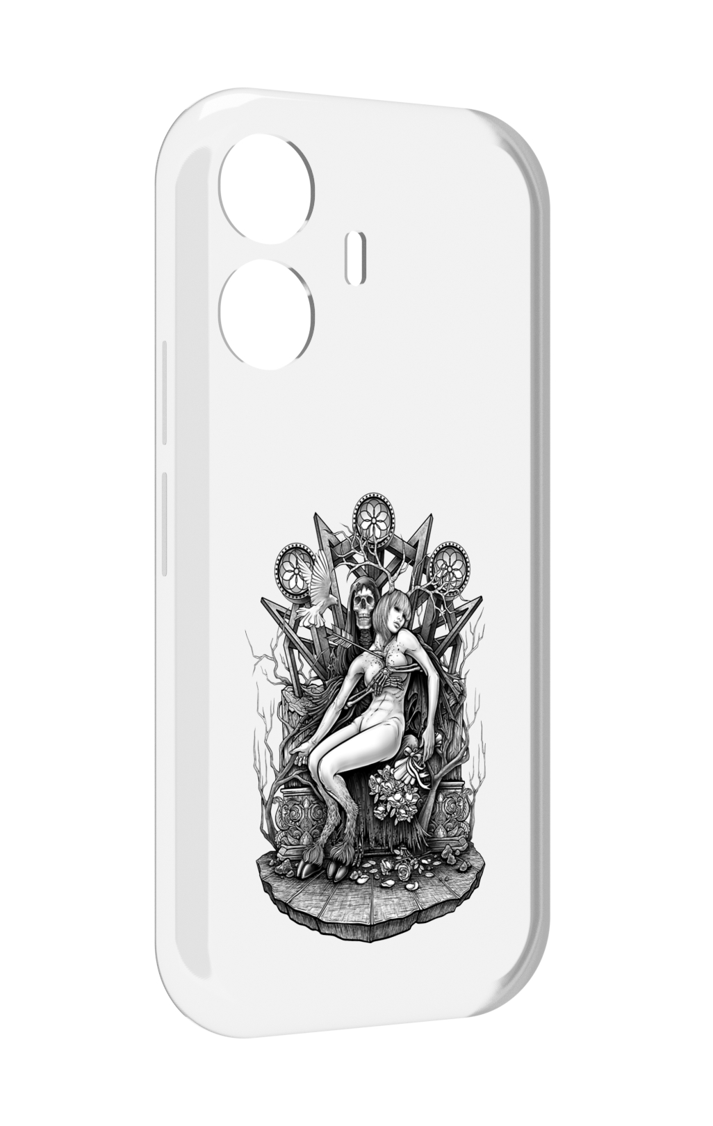 

Чехол MyPads девушка на троне для Vivo Y77E / Vivo iQOO Z6 Lite, Прозрачный, Tocco
