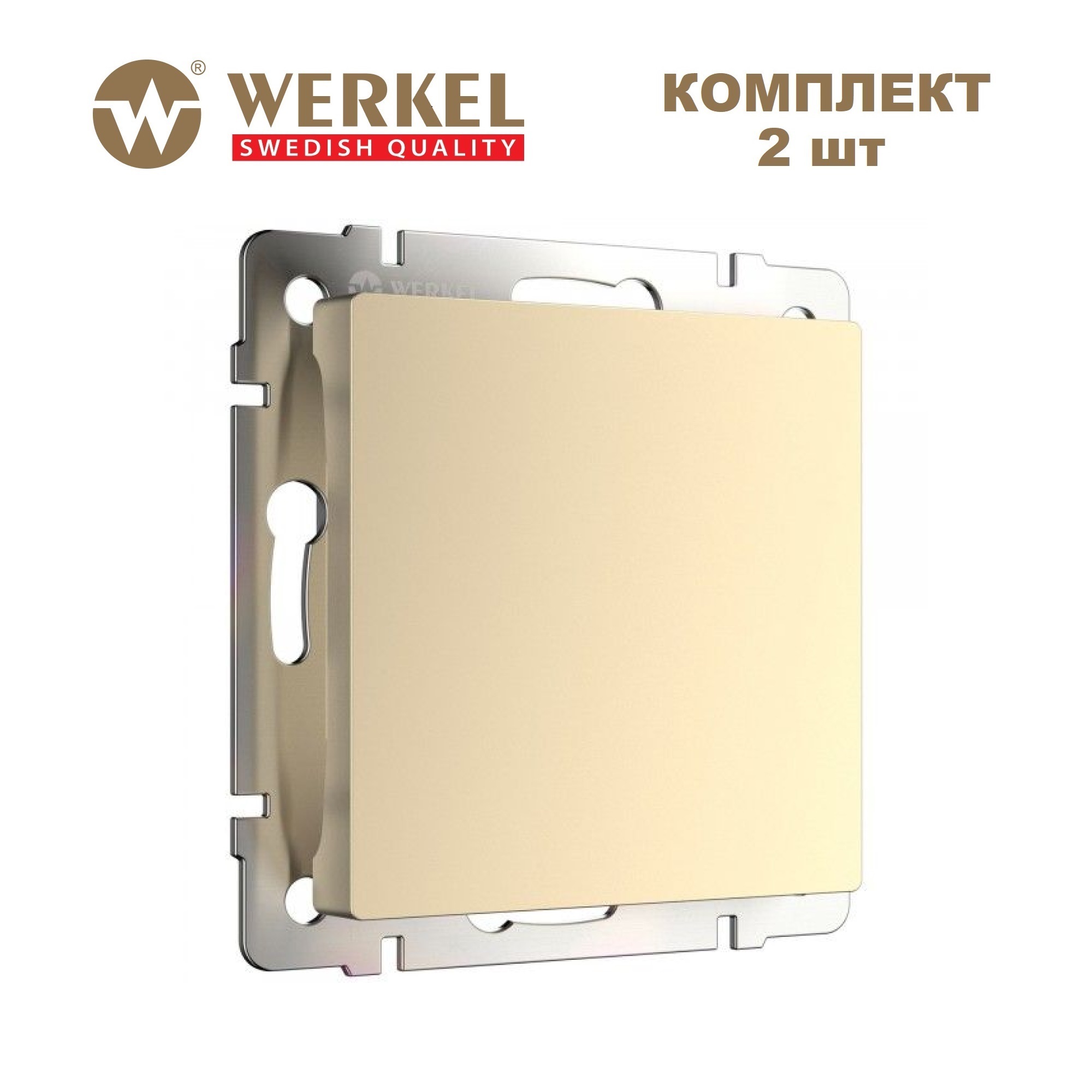 

Комплект встраиваемых заглушек из 2 штук Werkel W1159211 шампань, Золотистый, встраиваемая заглушка