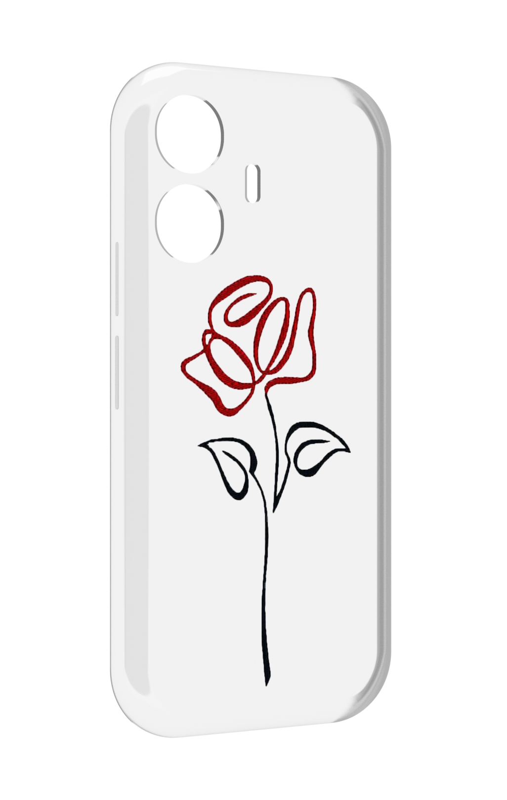 

Чехол MyPads цветок в одну линию для Vivo Y77E / Vivo iQOO Z6 Lite, Прозрачный, Tocco