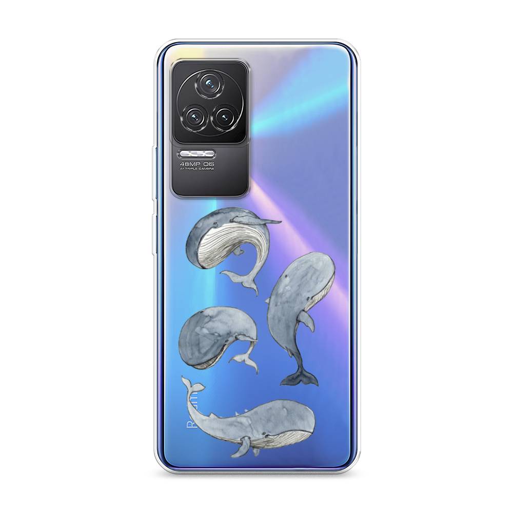 

Чехол Awog на Xiaomi Redmi K50 "Киты", Разноцветный, 312250-1