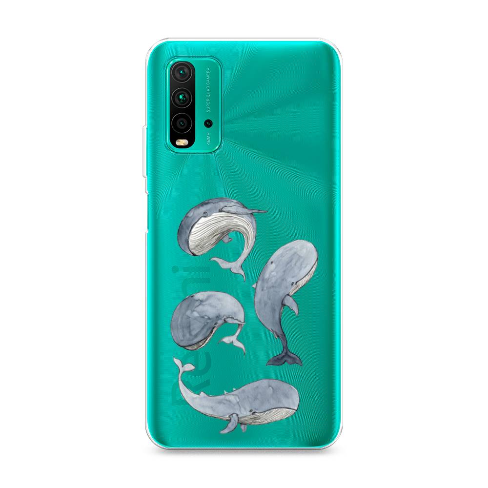 

Чехол Awog на Xiaomi Redmi 9T "Киты", Разноцветный, 39850-1