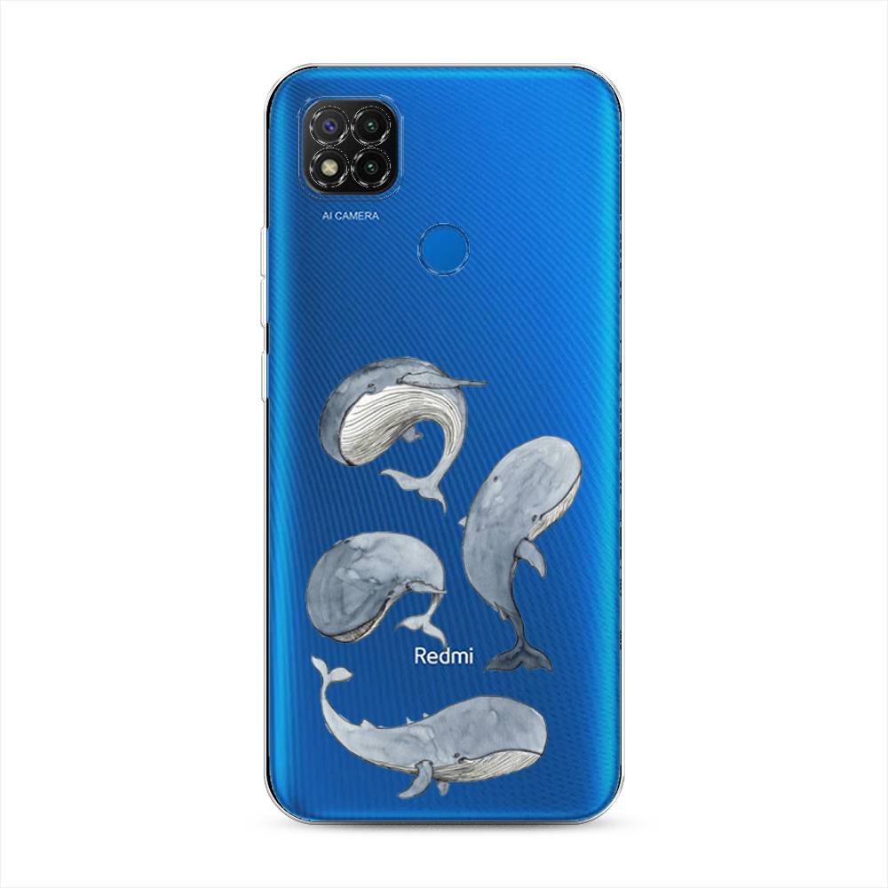 

Чехол Awog на Xiaomi Redmi 9C "Киты", Разноцветный, 39050-1