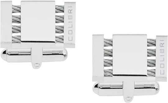 

Запонки мужские Colibri LCL102500E серебристые, LCL102500E