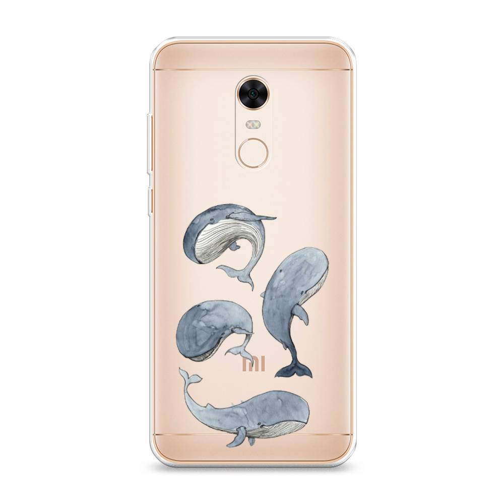 

Чехол Awog на Xiaomi Redmi 5 Plus "Киты", Разноцветный, 33150-1