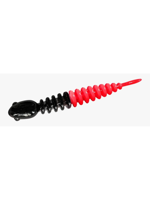 фото Силиконовая приманка trout bait chub чеснок 65 мм, 19/black-red, 12 шт.