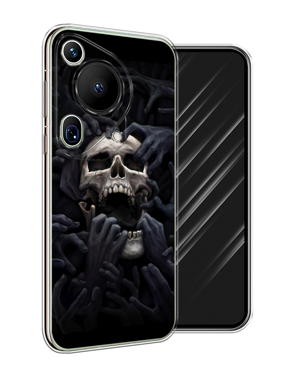 

Чехол Awog на Huawei Pura 70 Ultra "Череп 29", Черный;серый, 6124550-1