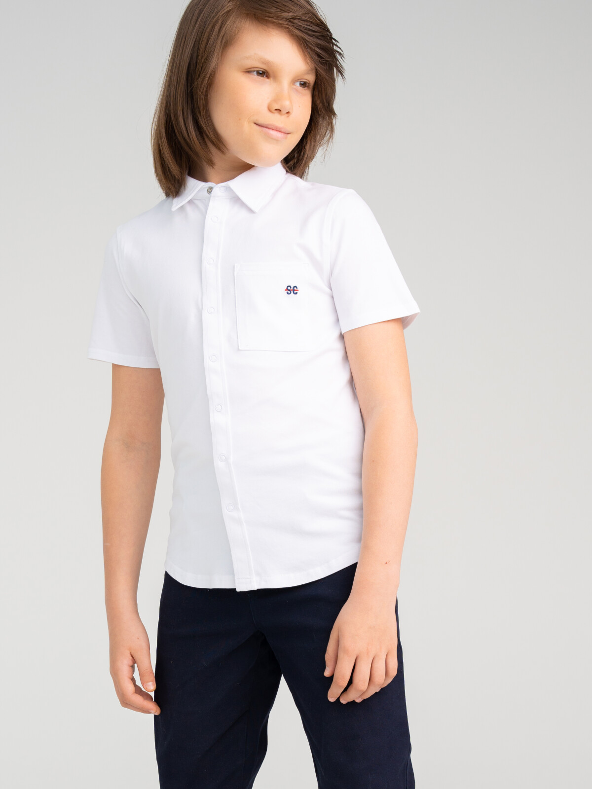 

Сорочка трикотажная для мальчиков PlayToday (regular fit), белый, 128, 22317097