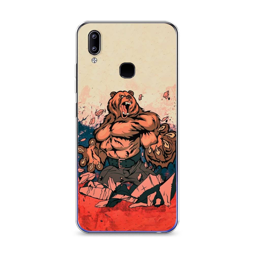 

Чехол Awog на Realme Q3 "Медведь с флагом РФ", Разноцветный, 256450-2