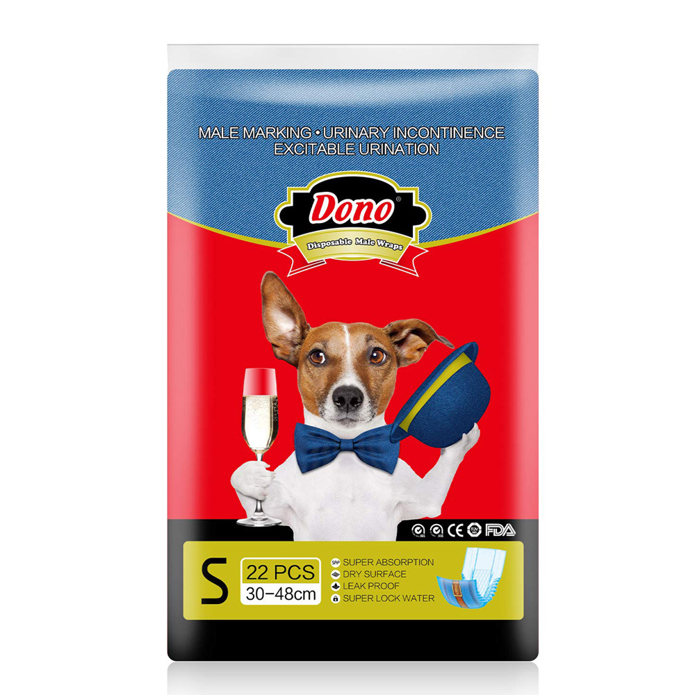 фото Подгузники для домашних животных dono jeans male pet diaper одноразовое 22шт