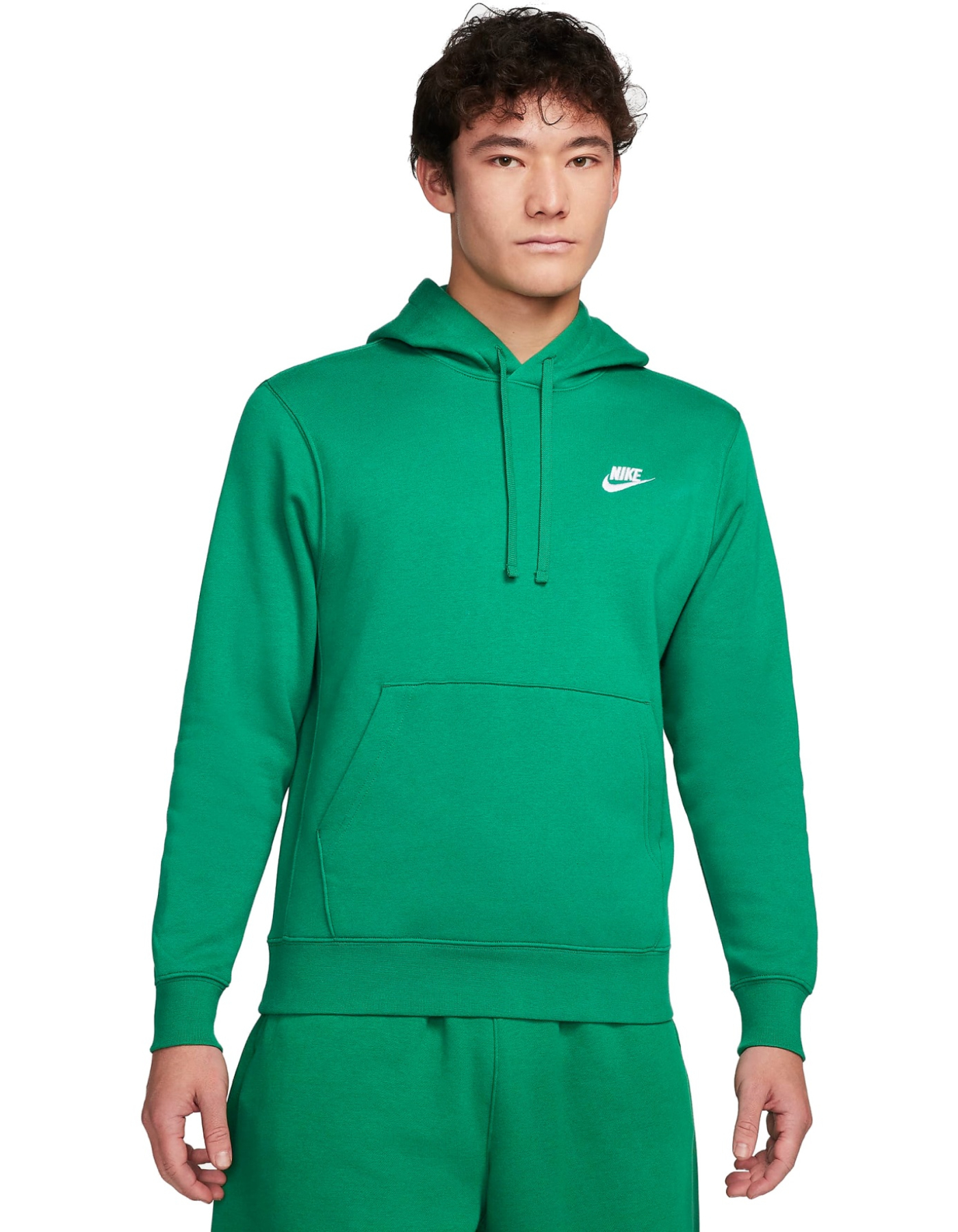 Худи мужское Nike Sportswear Club Fleece BV2654 зеленое XL