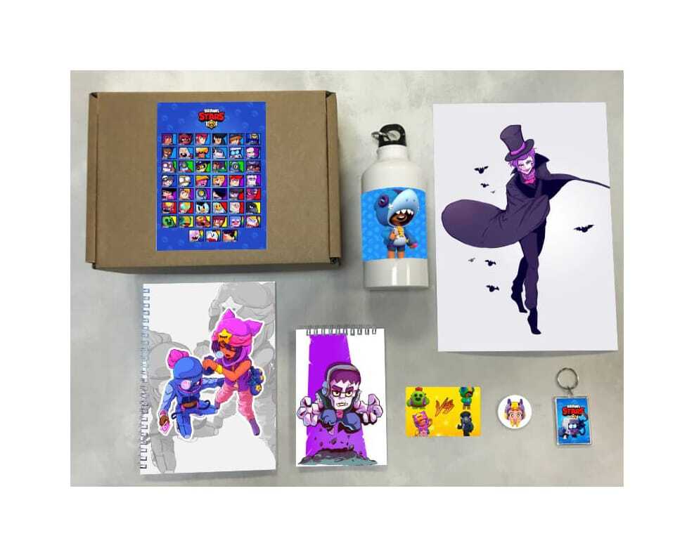 

Бокс с подарком Mewni Shop принт Brawl Stars, Бравл Старс 6, 070422, 7 предметов